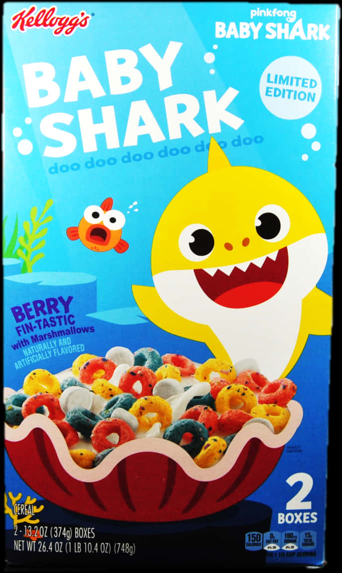 Baby Shark Cereal Limited Edition Packaging SVG
