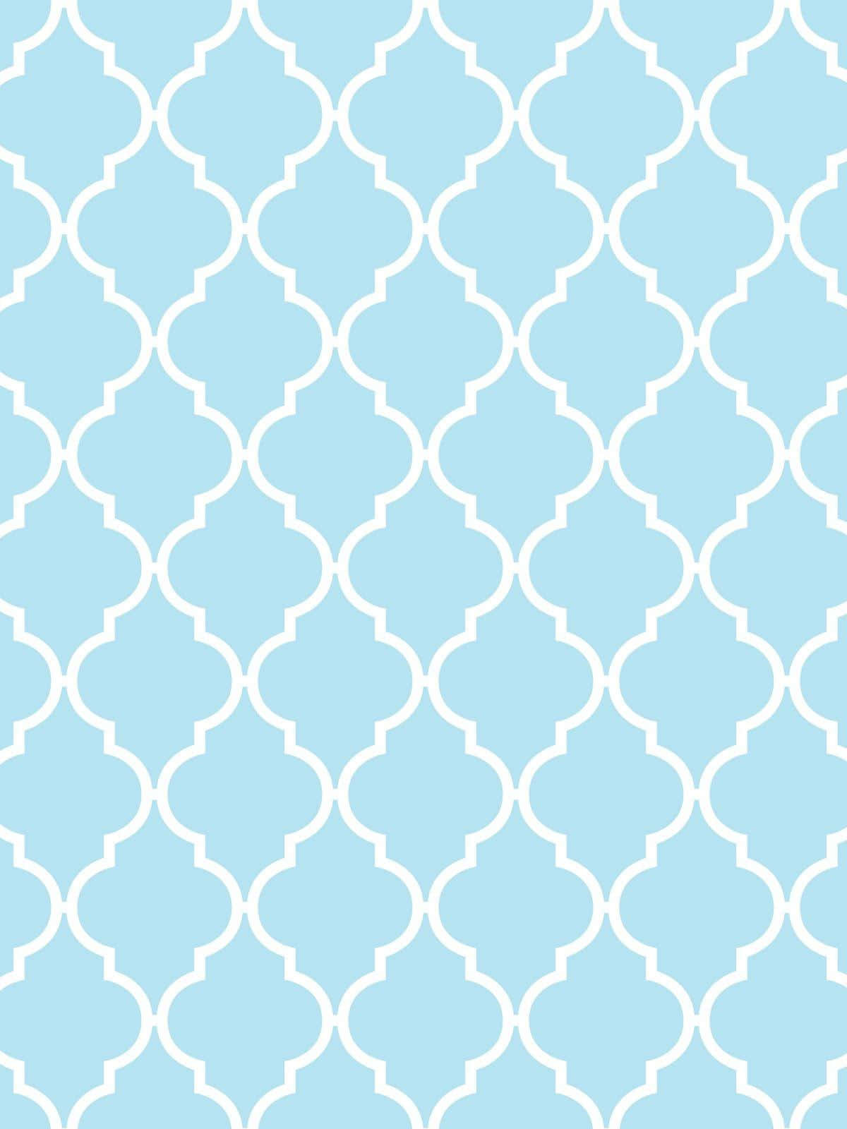 Elegant Blue Quatrefoil Baby Shower Background Pattern Background