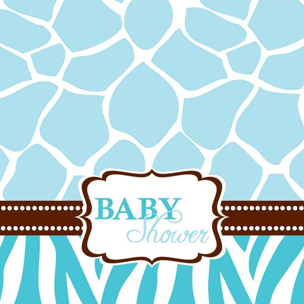 Creative Light Blue Baby Shower Background