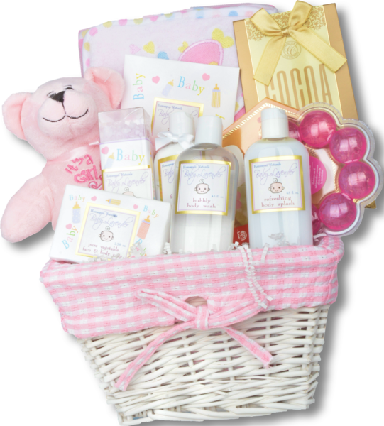Baby Shower Gift Basket PNG