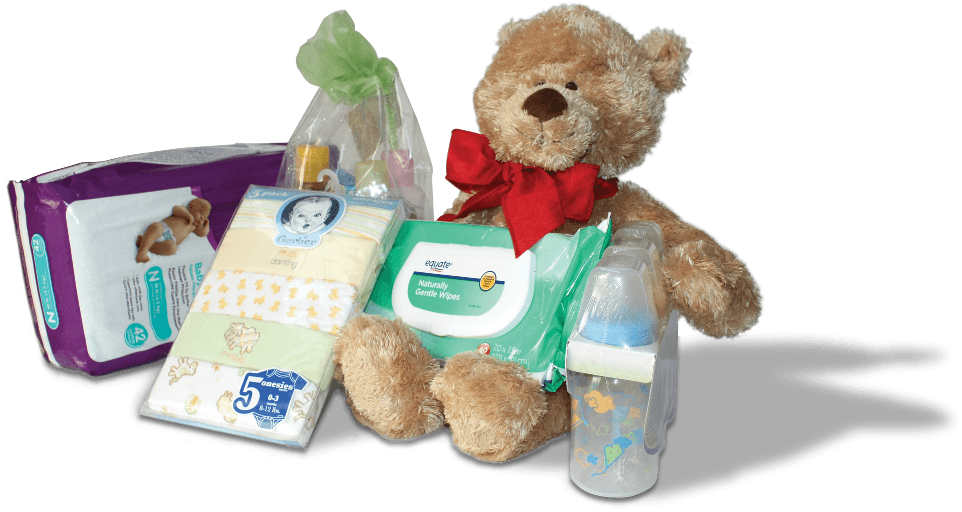 Baby Shower Gift Set Items PNG