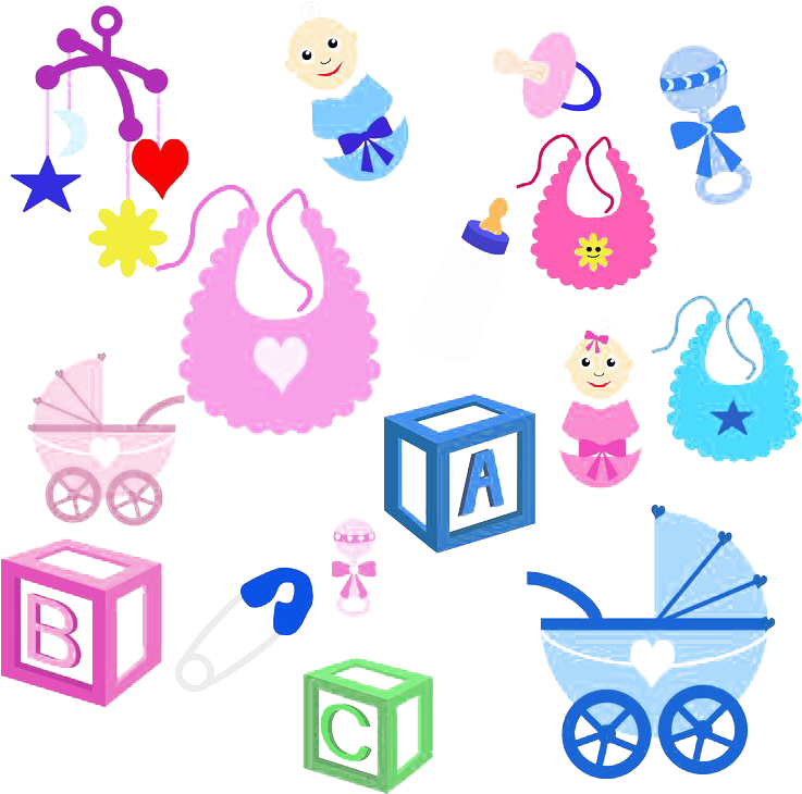 Baby Shower Icons Set.png PNG