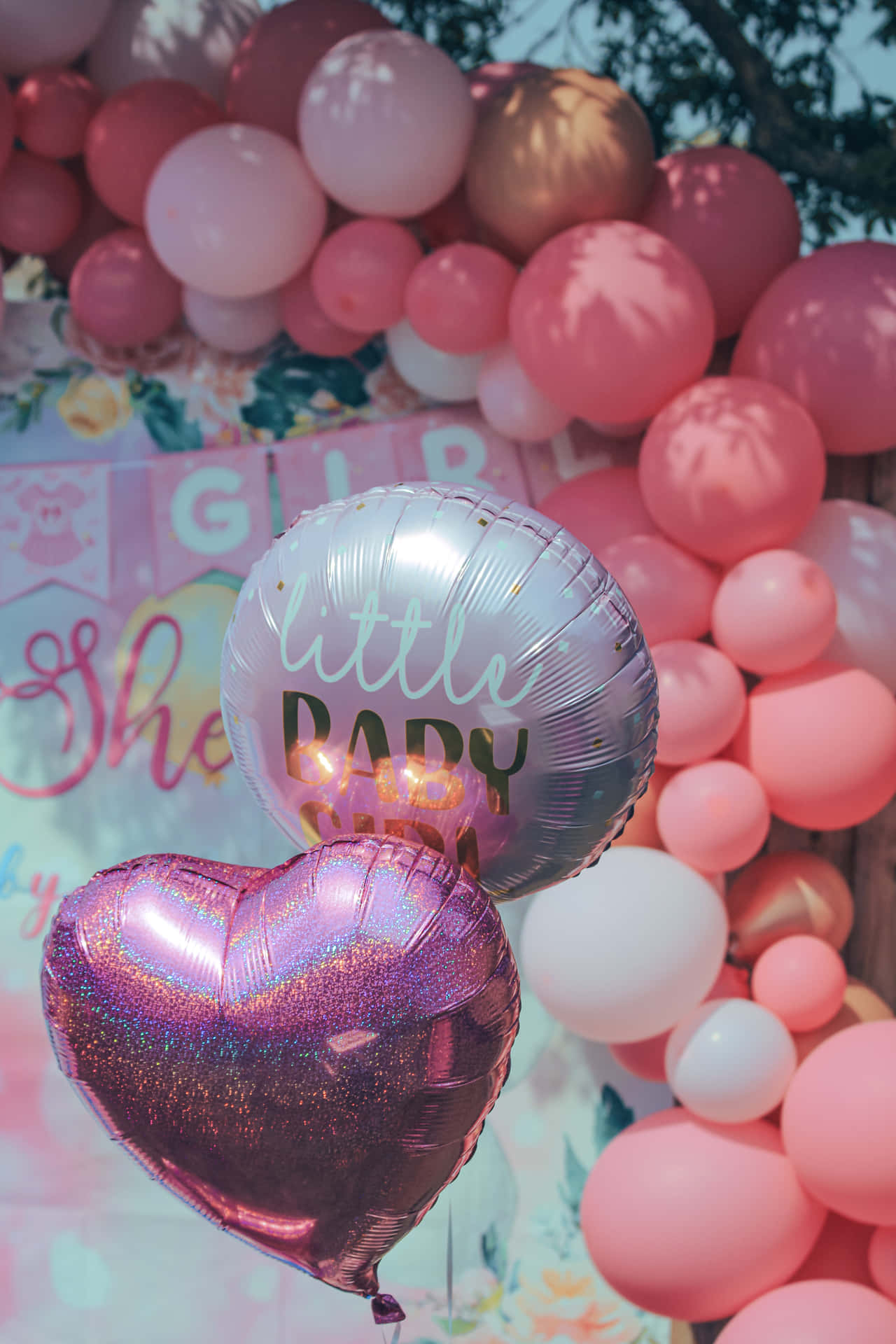 Bildvon Baby Shower Party Luftballons
