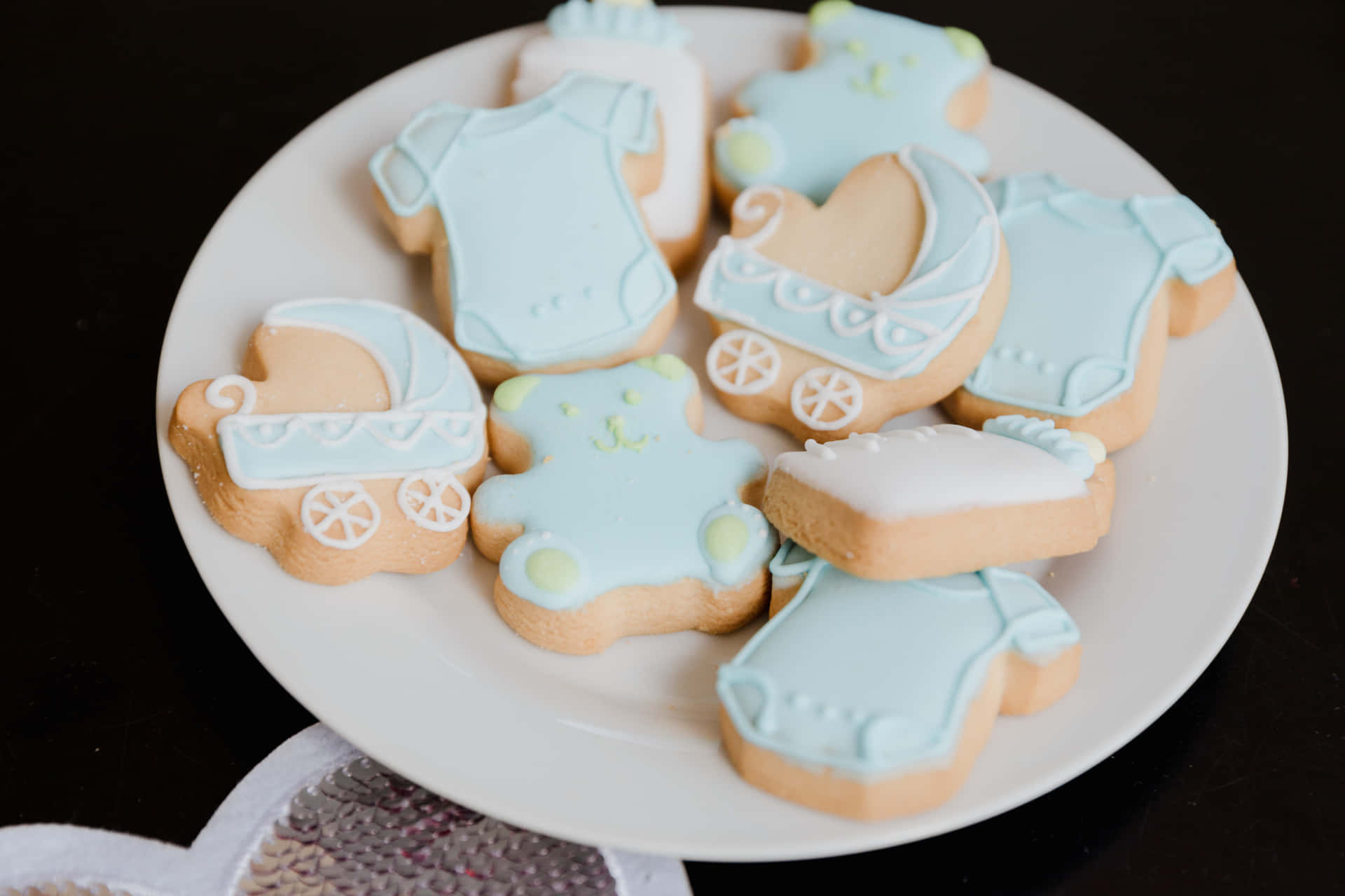 Baby Shower Boy Sugar Cookies Picture