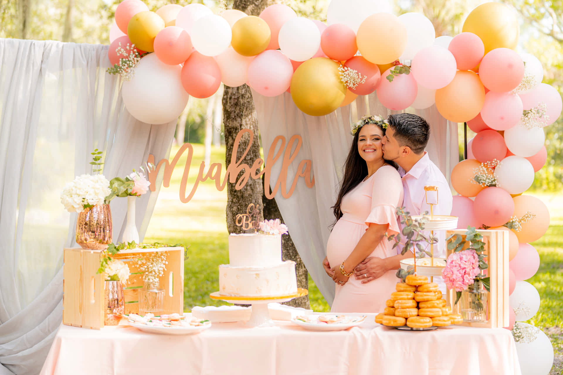 Loving Couple At A Baby Shower Picture