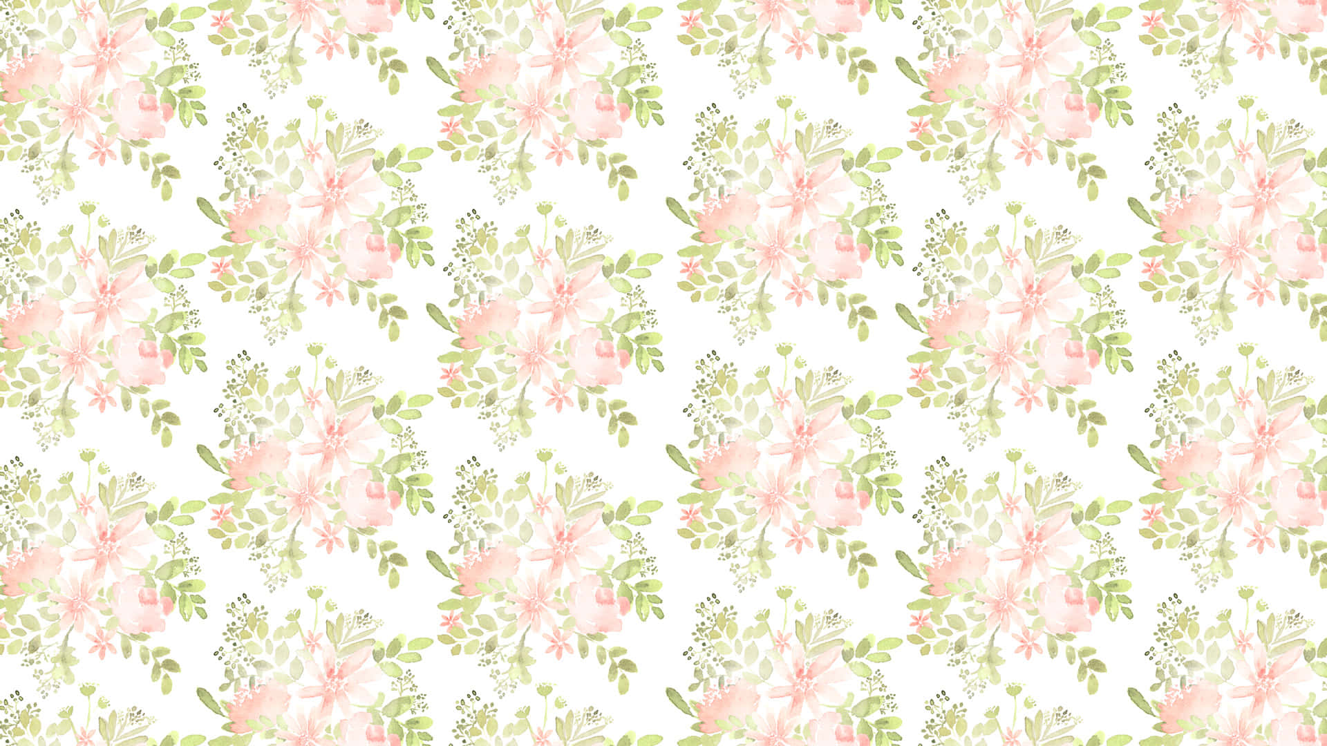 Baby Shower Zoom Background Green Leaves