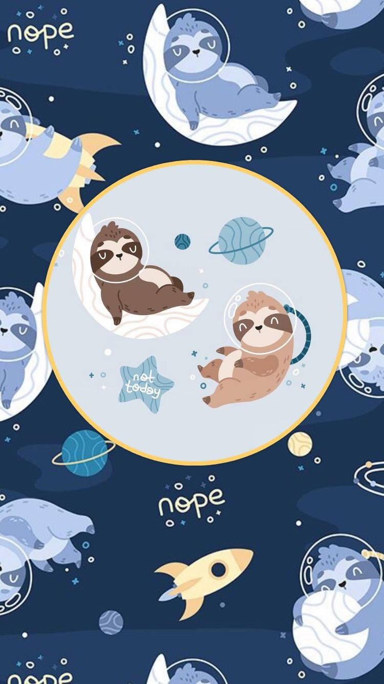 Baby Sloths In Outer Space