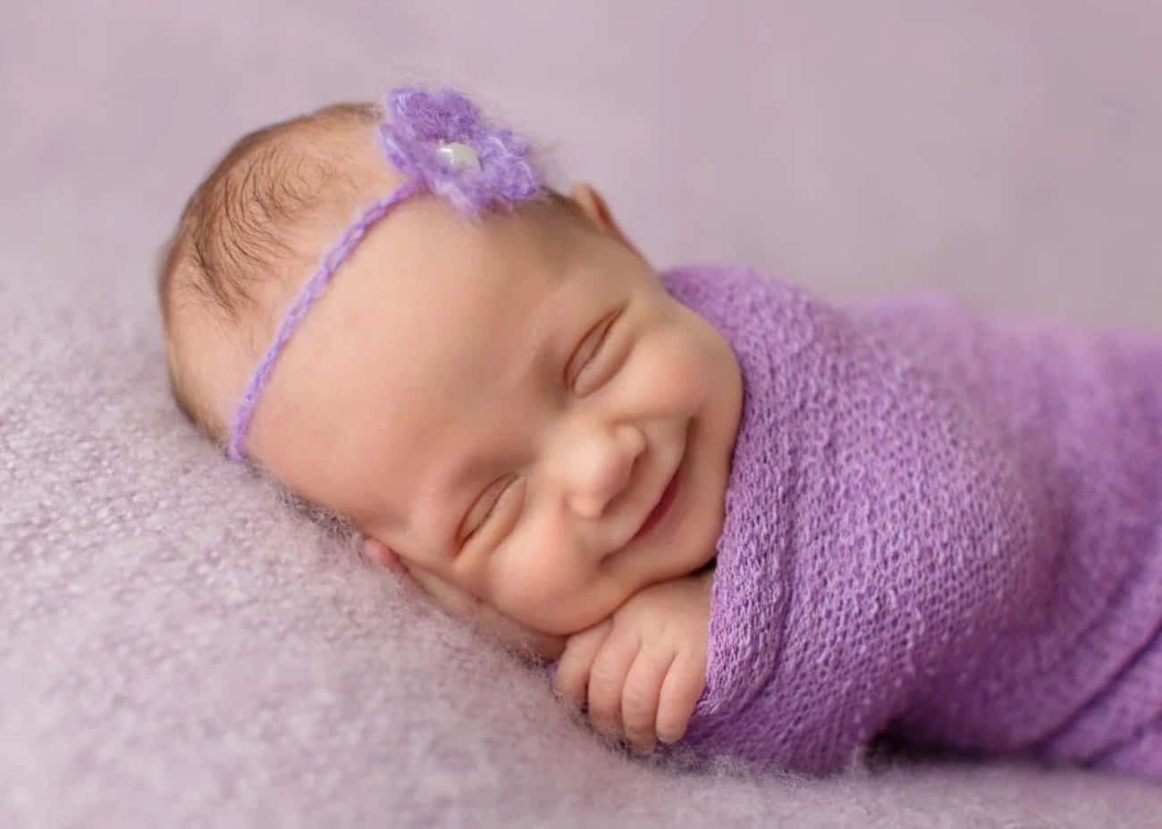 Purple Baby Smile Picture
