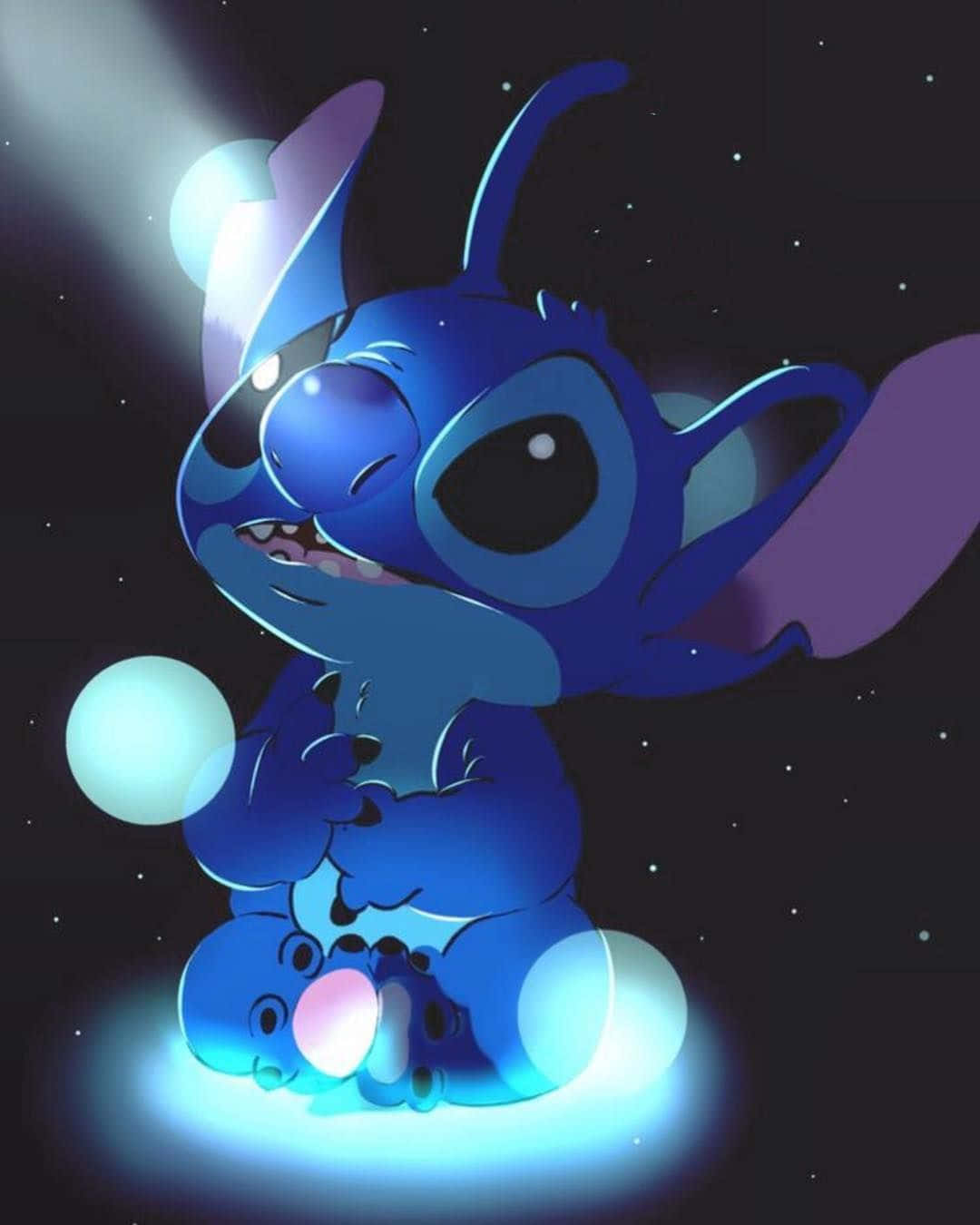 Keep Smiling, Baby Stitch! Wallpaper