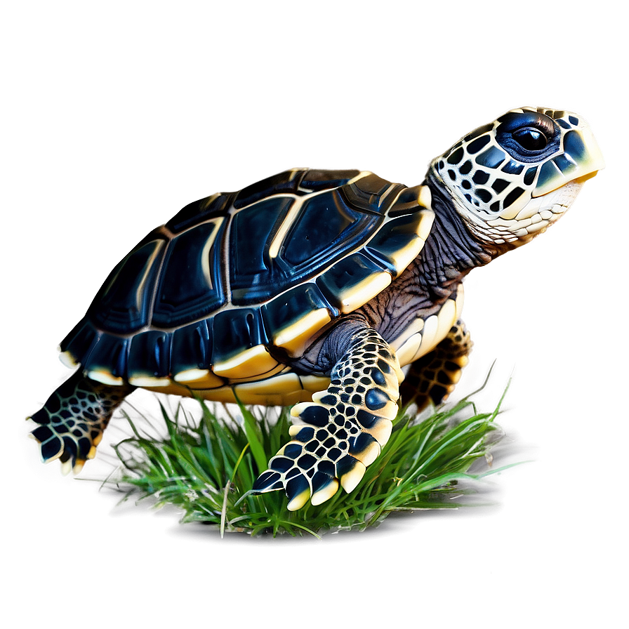 Baby Turtle In Grass Png Swx PNG