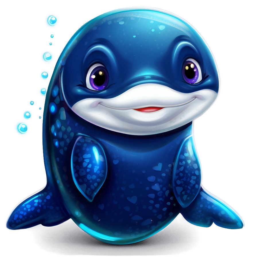 Baby Whale Cute Png 05232024 PNG