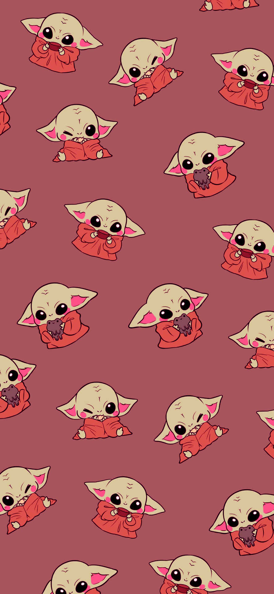 "The Adorable Baby Yoda will fill your Heart with Happiness" Wallpaper
