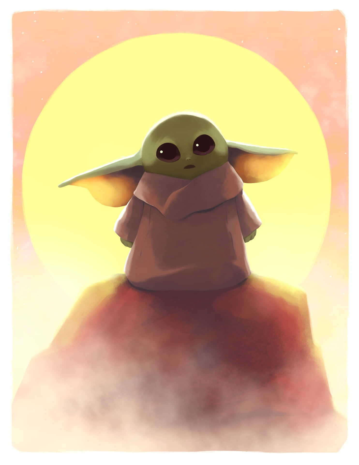 Adorable Baby Yoda Wallpaper