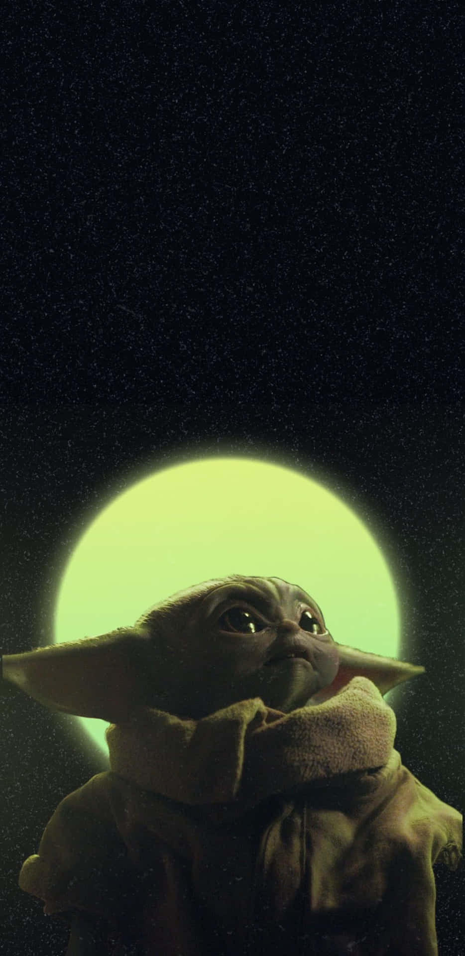 Baby Yoda, den sødeste baby i galaksen, pynt din enheds hjemskærm. Wallpaper
