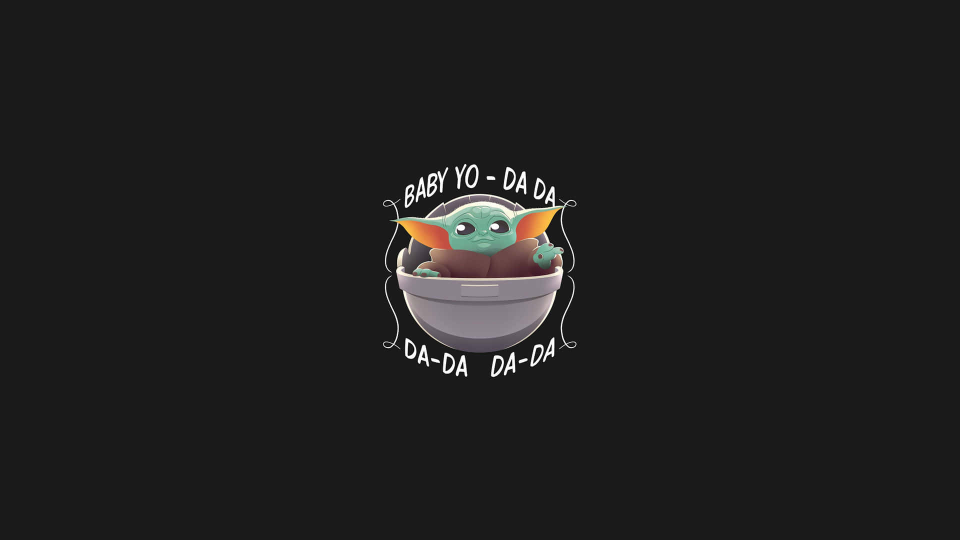 Baby Yoda Aesthetic In A Cup Wallpaper
