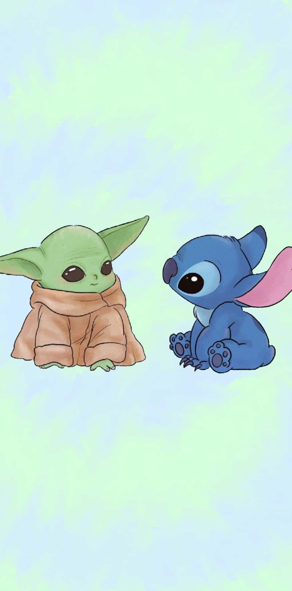 Download A Whimsical Baby Yoda Aesthetic Wallpaper | Wallpapers.com
