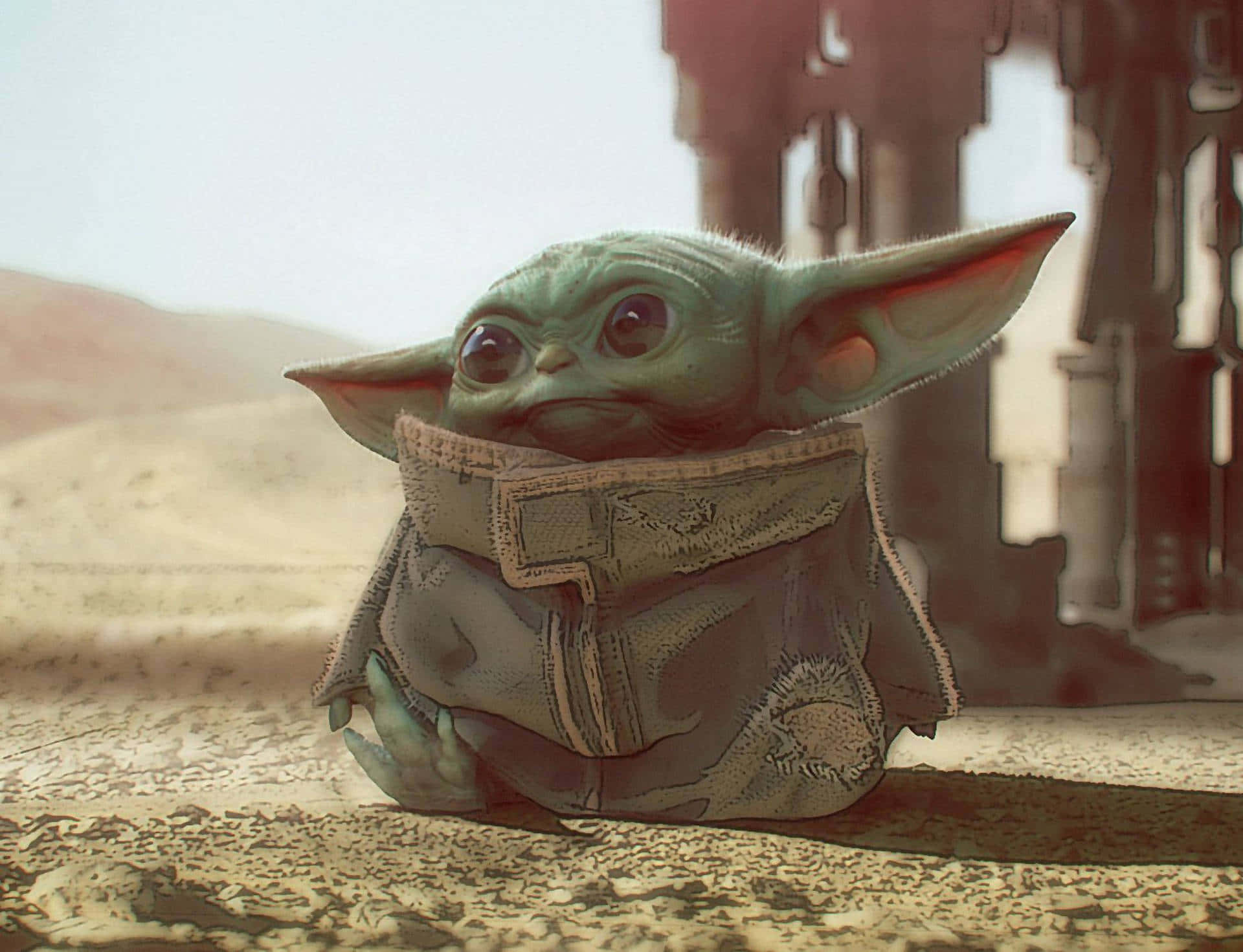 Baggrundmed Baby Yoda