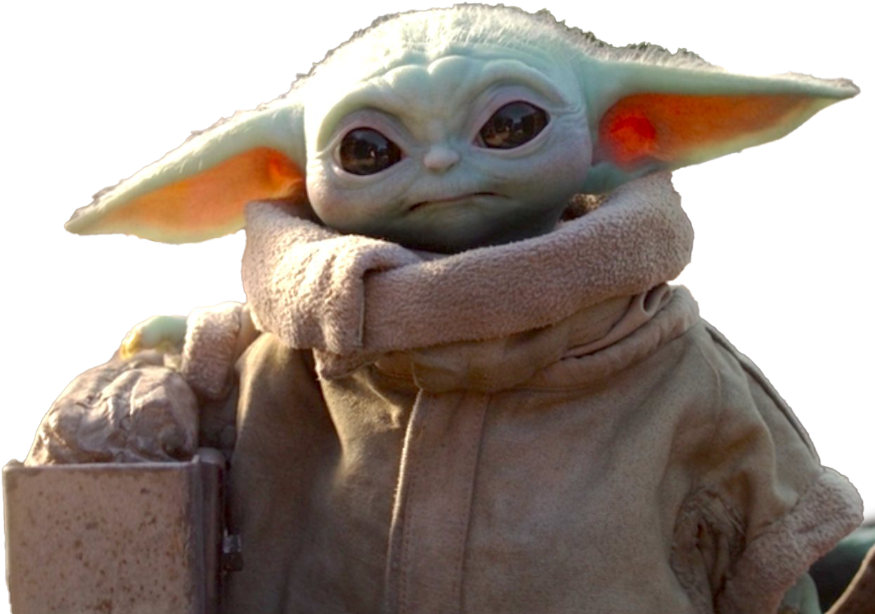 Baby Yoda Cute Expression PNG