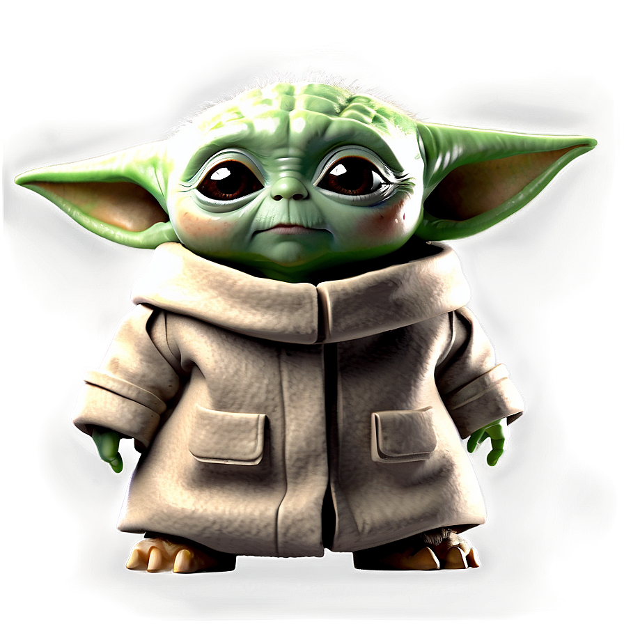 Download Baby Yoda Green Background Png 44 | Wallpapers.com