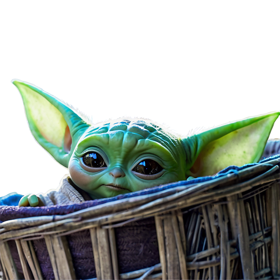 Baby Yoda In Basket Png 54 PNG
