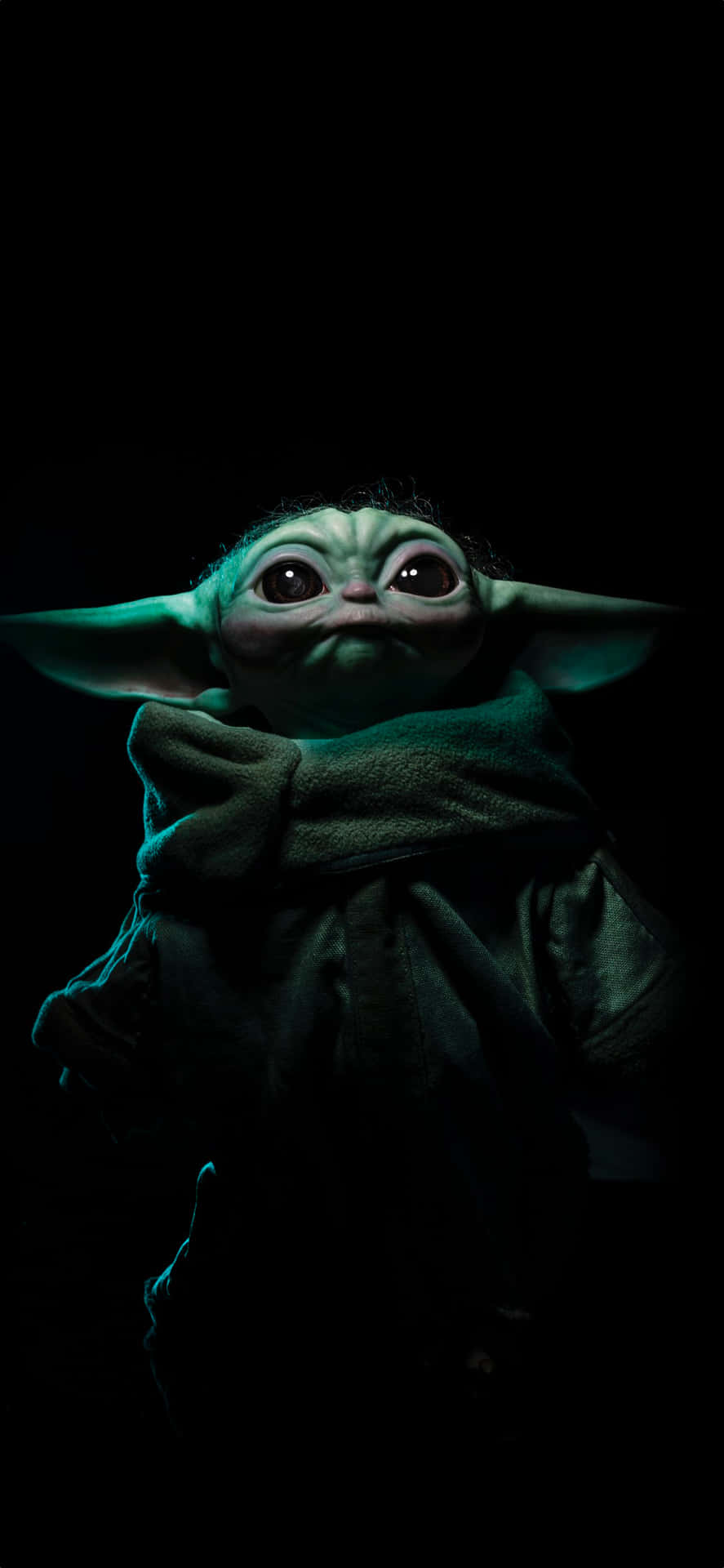 Show your friends you're the biggest fan of Baby Yoda with this cool iPhone wallpaper Wallpaper