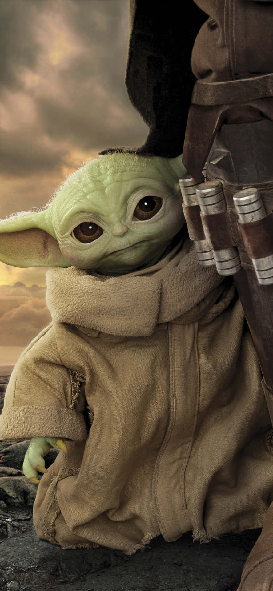 Holdir Heute Das Baby Yoda Handy Und Erlebe Die Macht Der Macht! Wallpaper