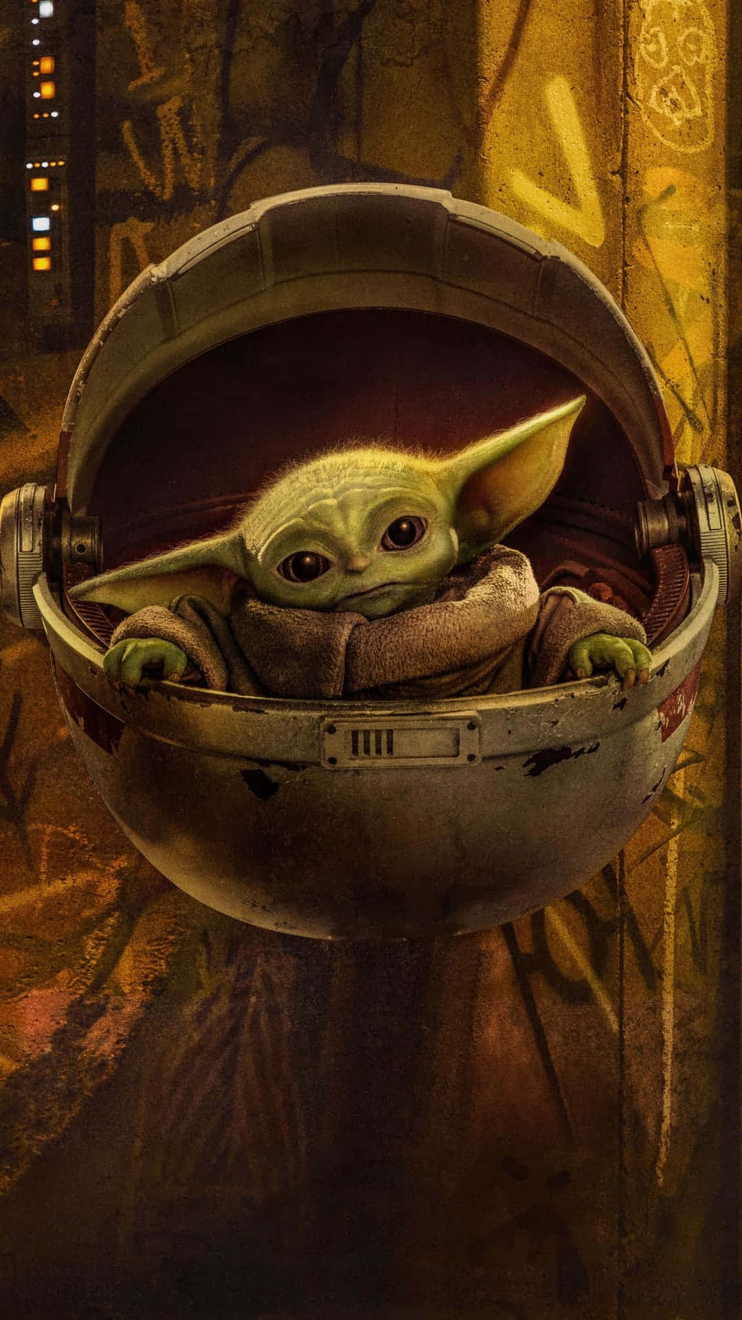 Skaffaden Officiella Baby Yoda-telefonen För Att Följa Med På Hans Äventyr! Wallpaper