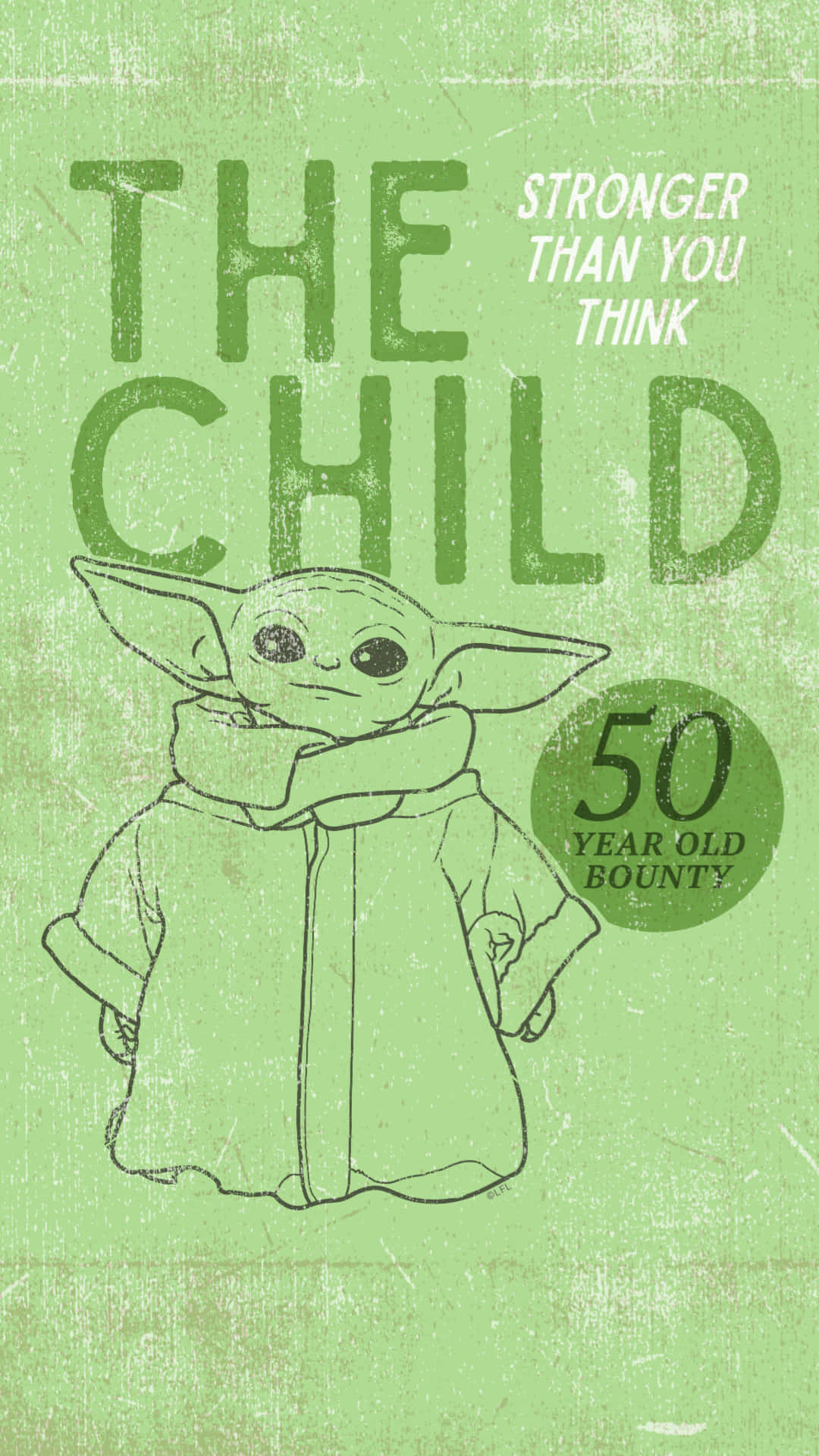 Cuddle up with your favorite character, Baby Yoda, while using your phone. Wallpaper