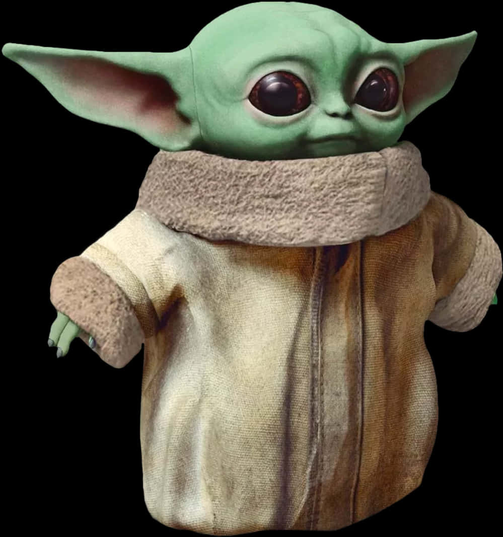 Baby Yoda Portrait PNG