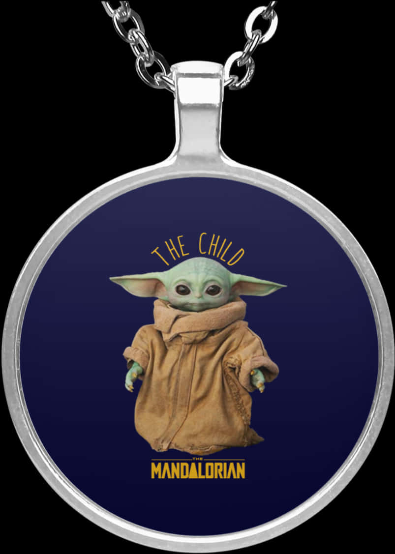 Baby Yoda The Child Mandalorian Pendant PNG