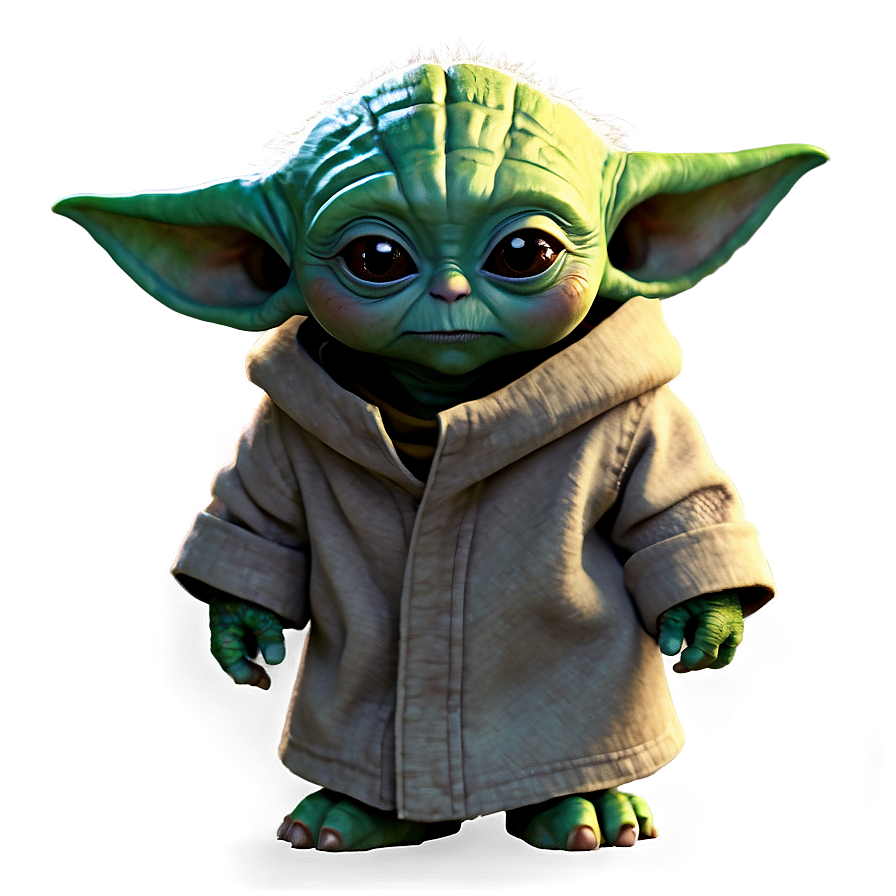 Download Baby Yoda Walking Png Cvw94 | Wallpapers.com