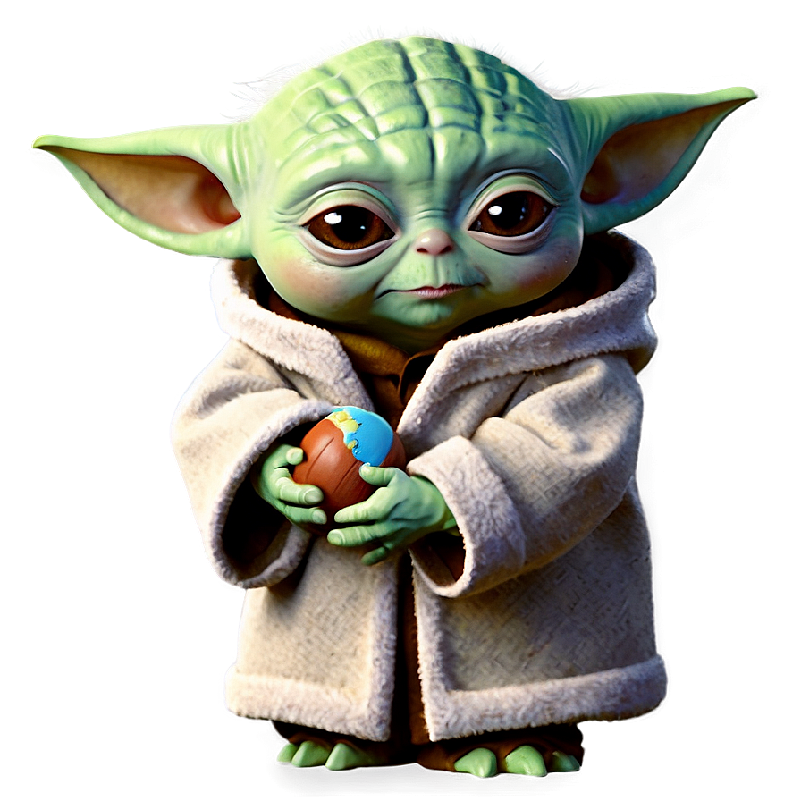 Download Baby Yoda With Ball Png 99 | Wallpapers.com