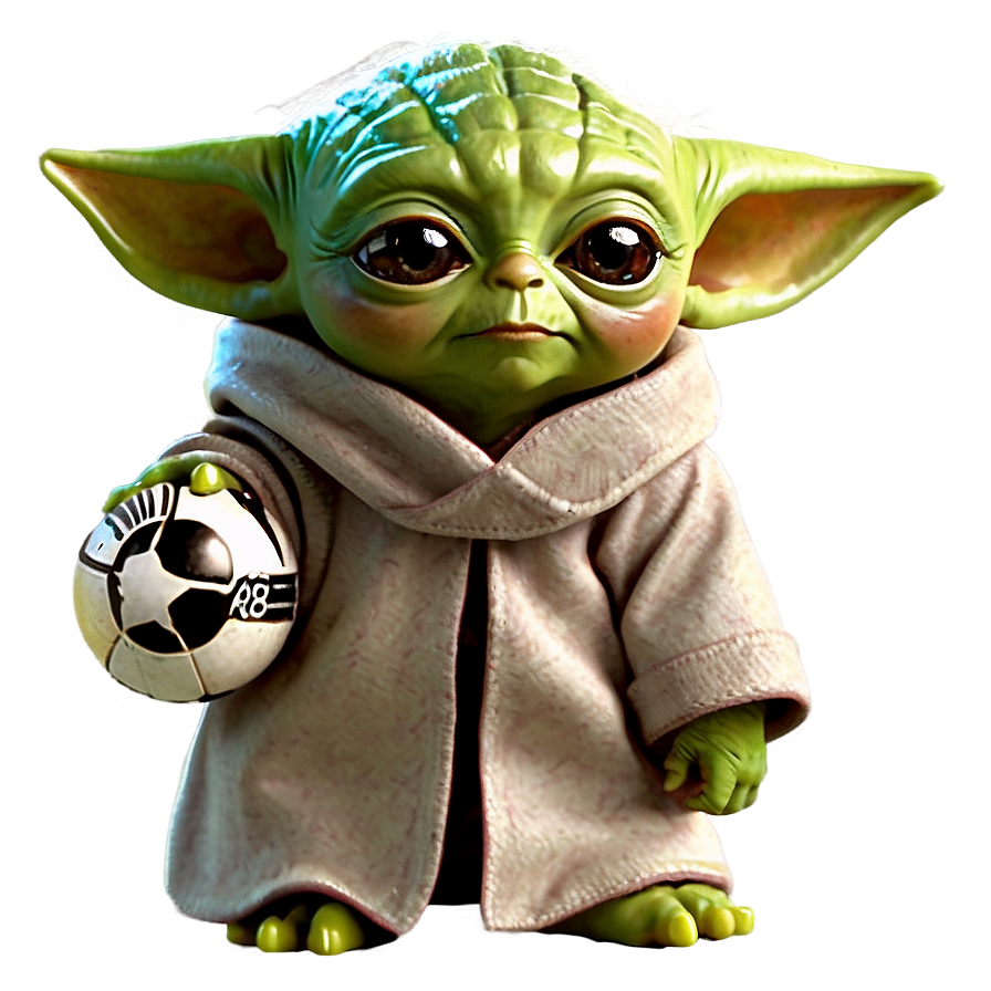 Download Baby Yoda With Ball Png Xfm13 | Wallpapers.com