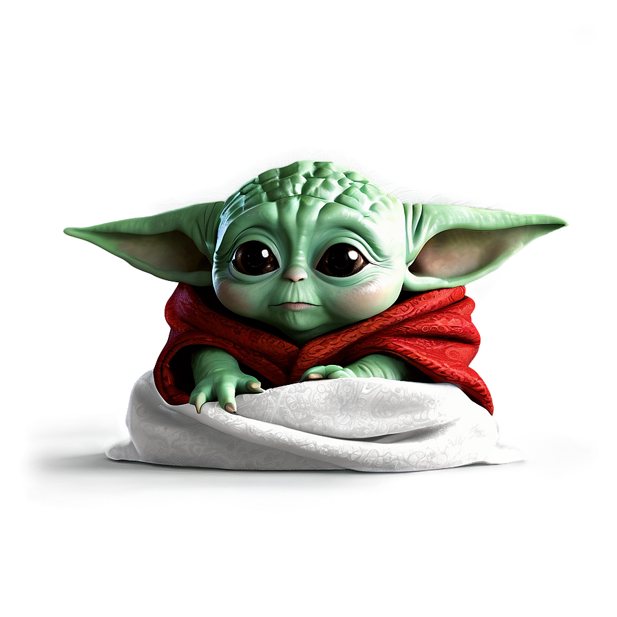 Download Baby Yoda With Blanket Png Hhm | Wallpapers.com