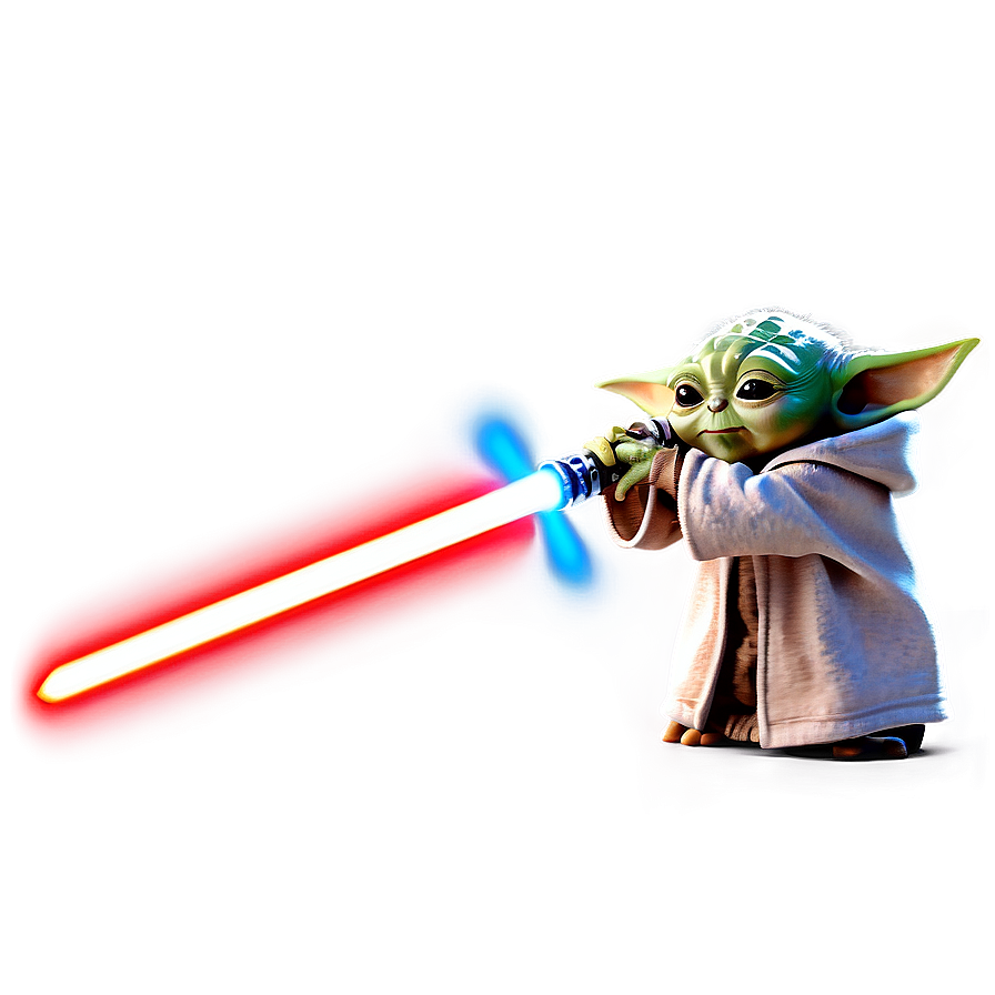 Baby Yoda With Lightsaber Png Jgx74 PNG