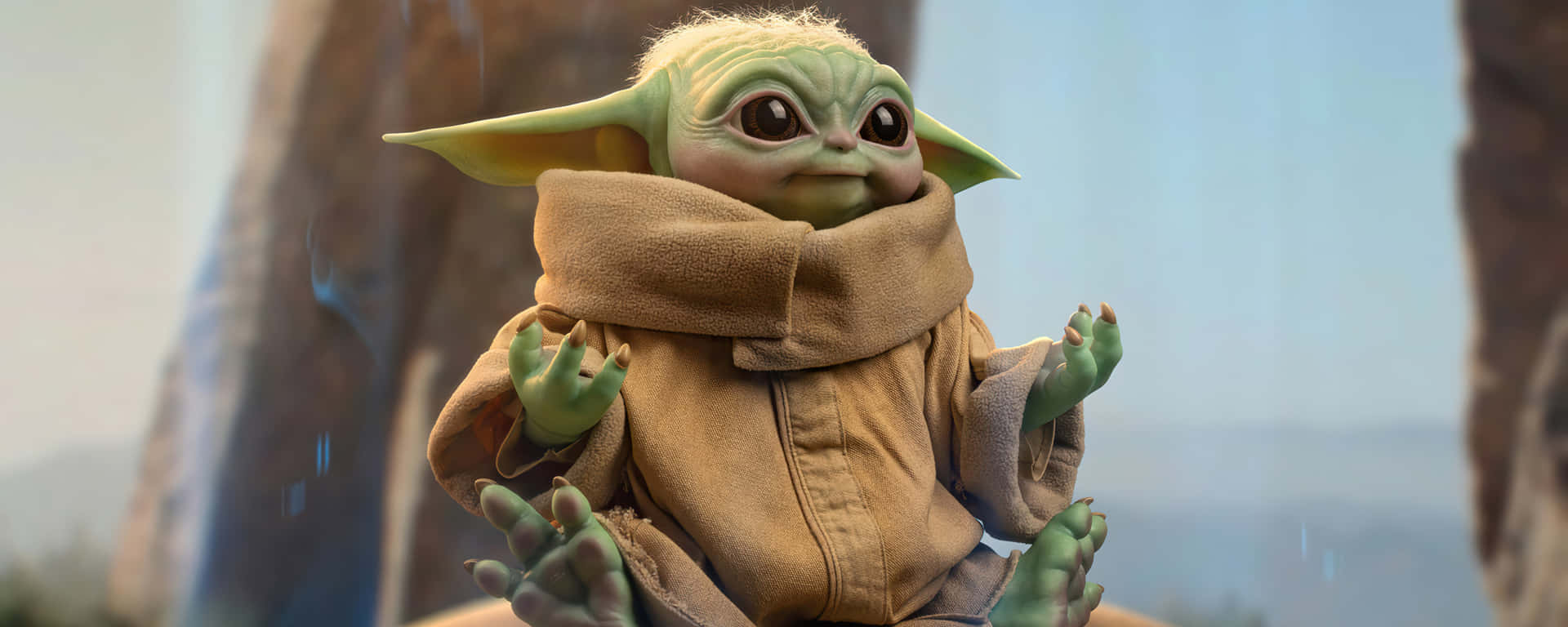 Baby Yoda Zoom Background