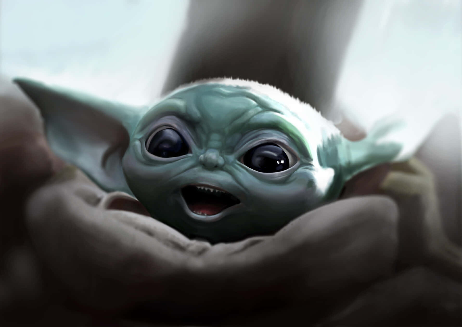 Baby Yoda Zoom Bakgrund 1920 X 1357
