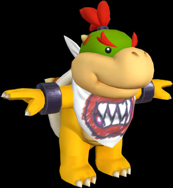 Baby_ Bowser_ Character_ Render PNG