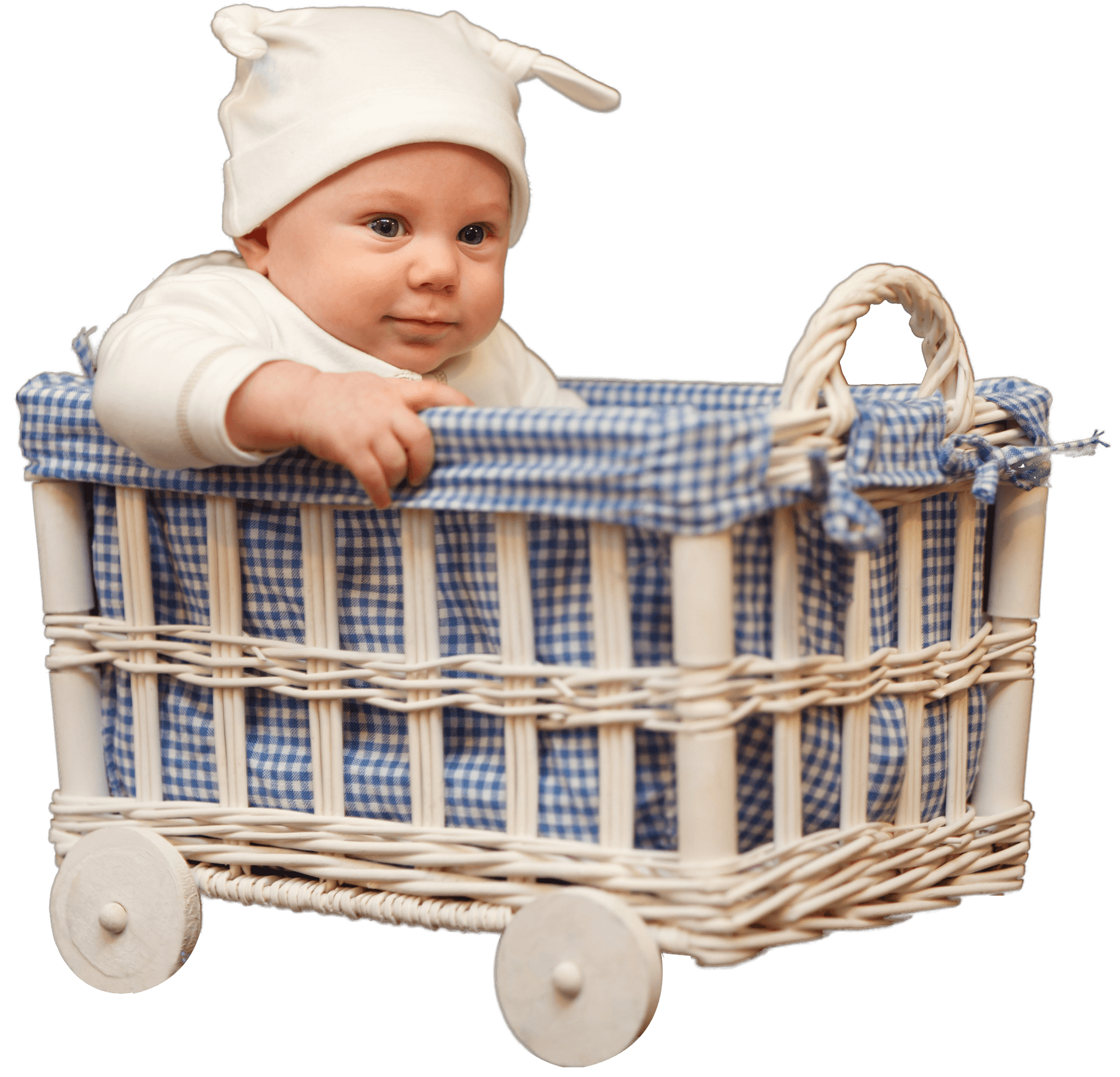 Babyin Wicker Cart Cute Outfit PNG