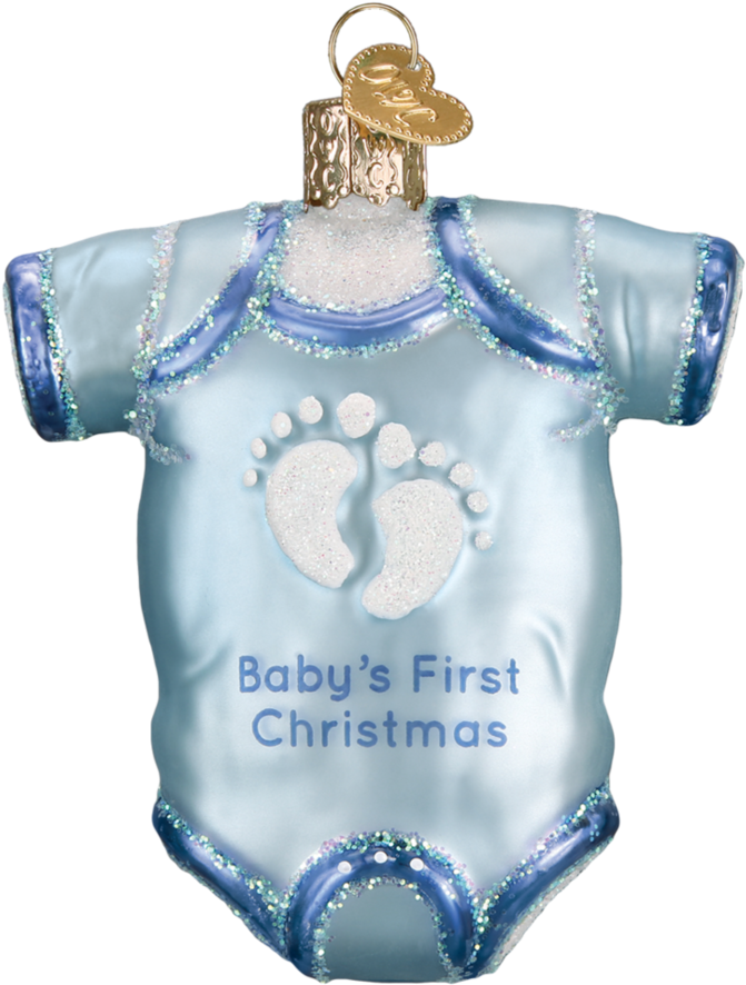 Babys First Christmas Ornament PNG