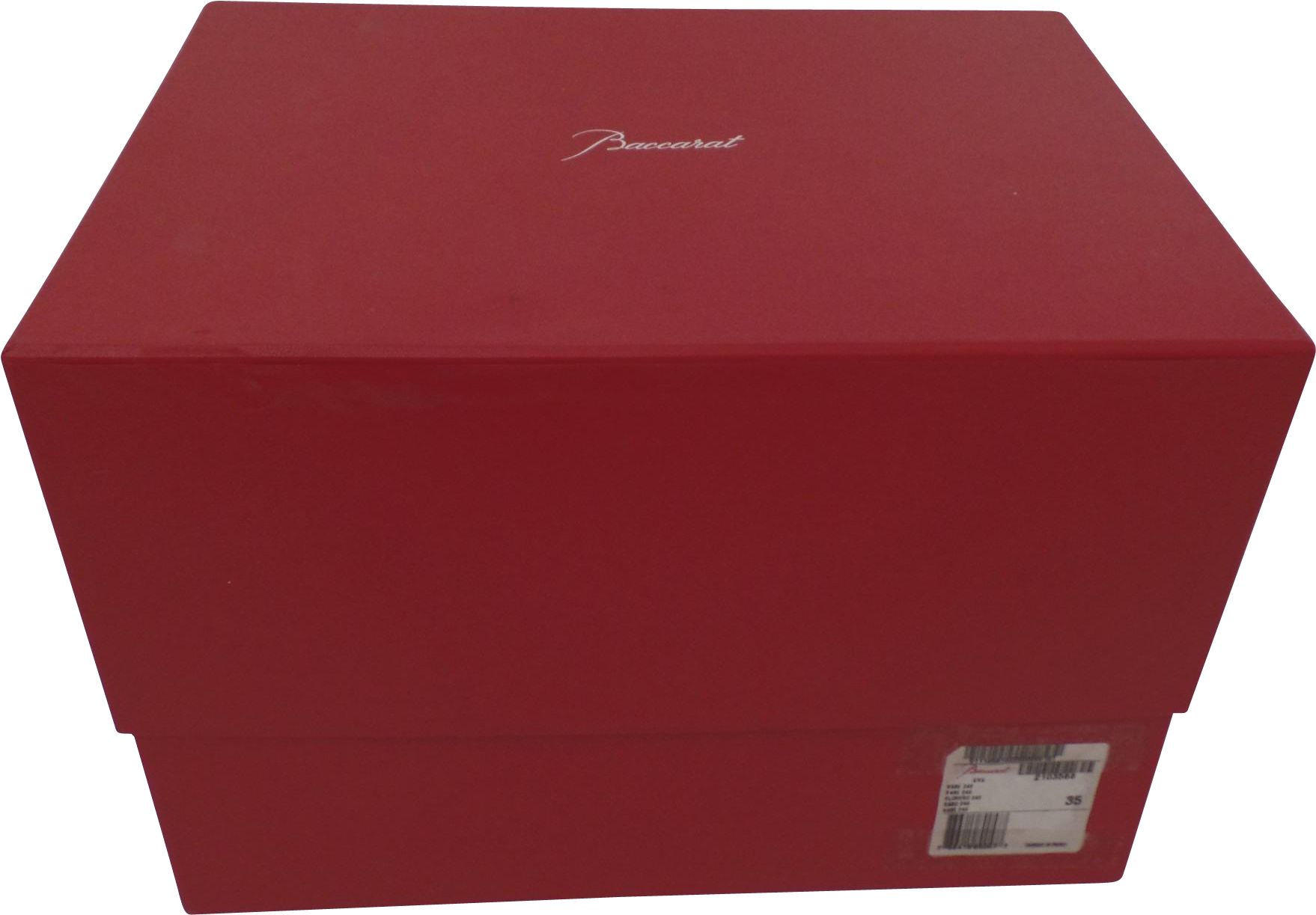 Baccarat Red Box Packaging PNG