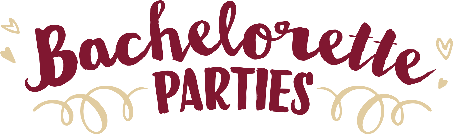 Bachelorette Parties Calligraphy PNG