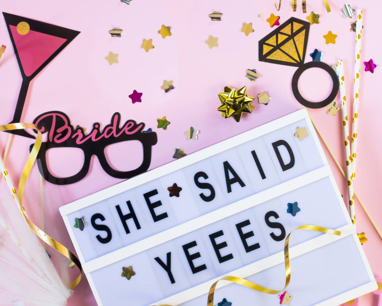 Bachelorette Party She Said Yes Sign
