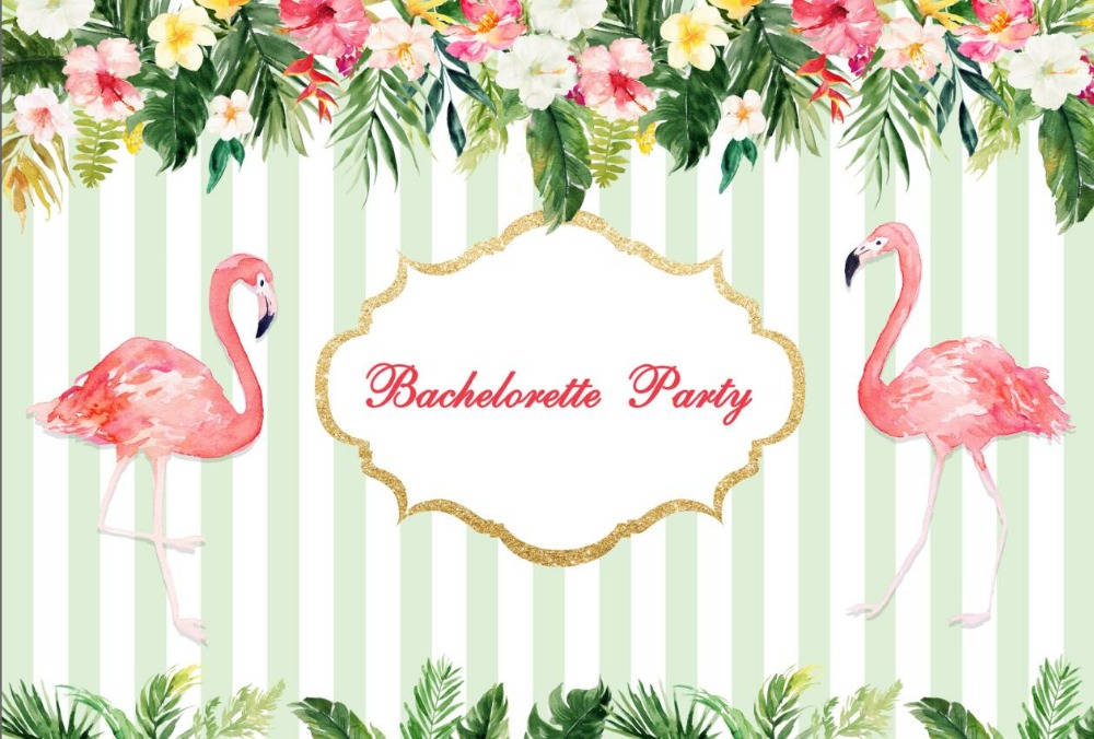 Bachelorette Party Sign With Flamingos