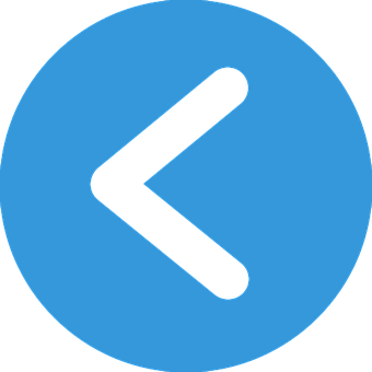 Back Arrow Icon Blue Circle PNG