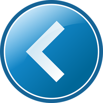 Back Arrow Icon Blue Circle PNG