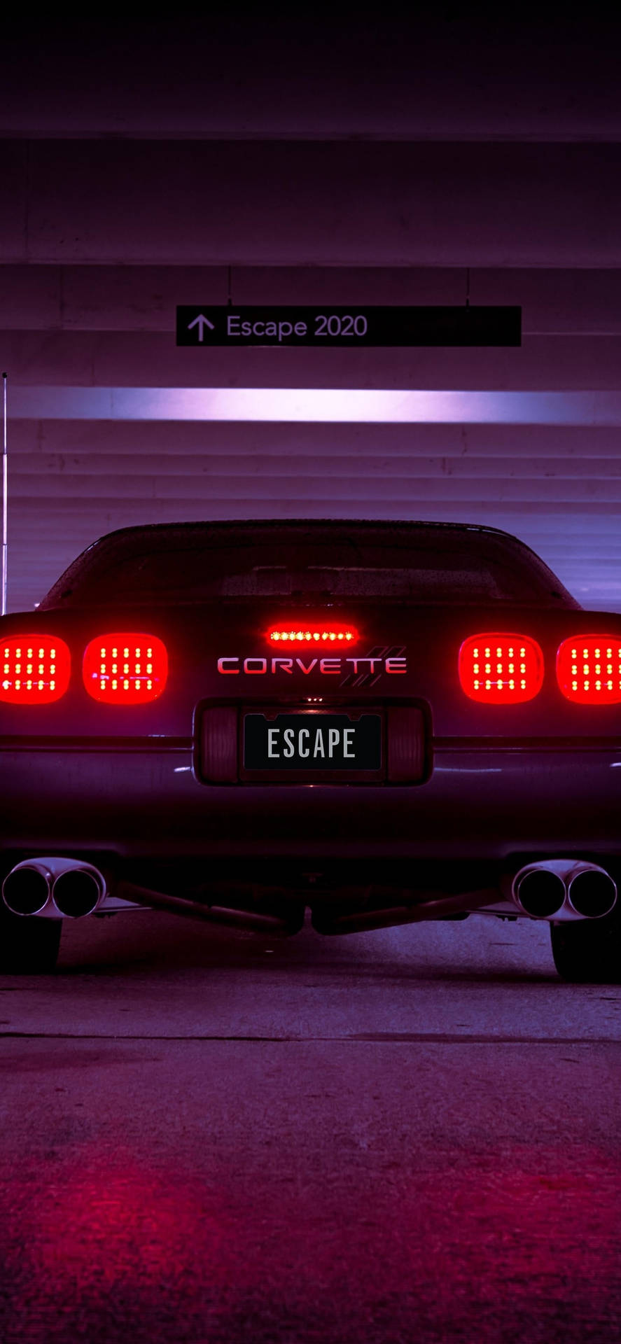Back Of A C4 Corvette