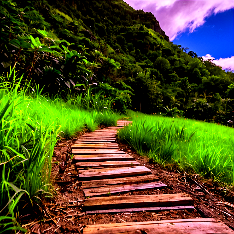 Back-to-nature Hiking Trail Png 06202024 PNG