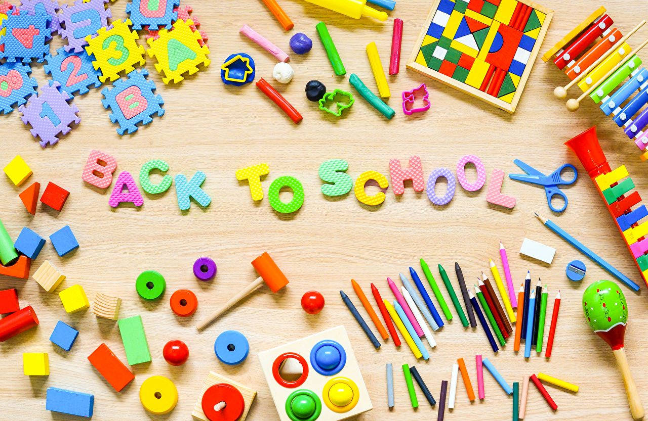Caption: Back To School With Educational Toys Wallpaper