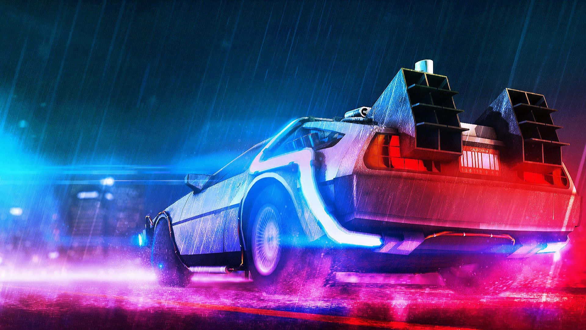 Back To The Future Delorean Time Travel Wallpaper